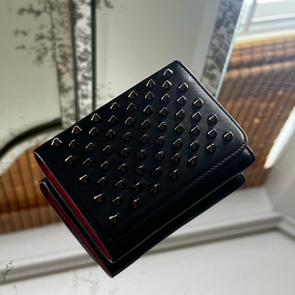 Christian Louboutin Tri Fold Studded Wallet